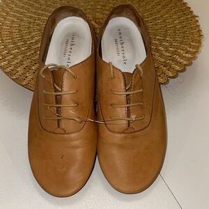 Elegant Tan Leather Loafers for Women